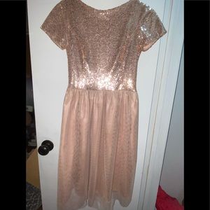 Rose gold dress